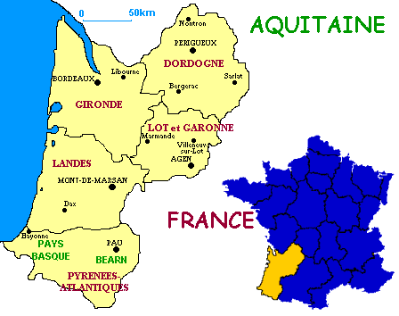 une partie de la france soit l'AQUITAINE